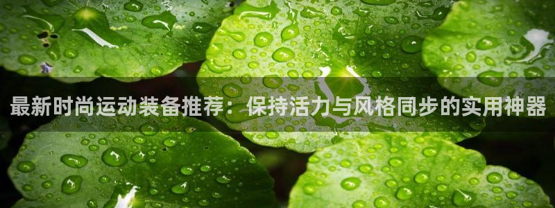 意昂体育4：最新时尚运动装备推荐：保持活力与风格同步