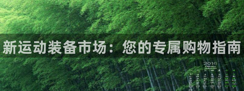 意昂4娱乐网站：新运动装备市场：您的专属购物指南