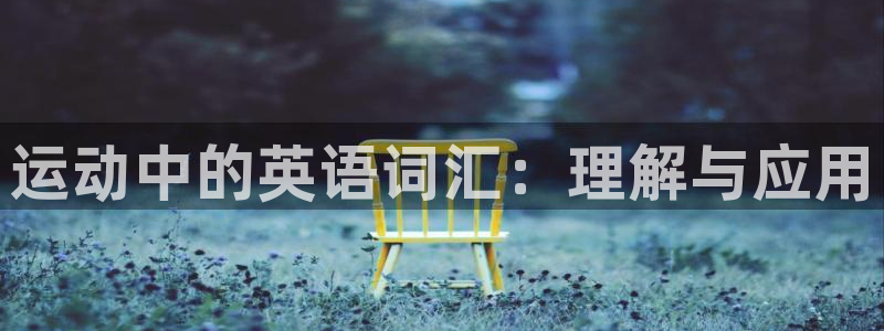 意昂4集团：运动中的英语词汇：理解与应用