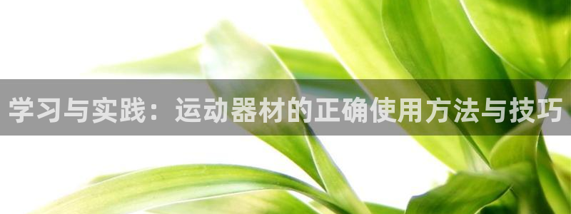 意昂体育4联系电话:学习与实践:运动器材的正确使用方法与技巧